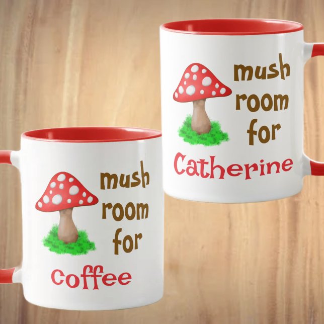Kaffee Lover Niedlich Fall Forest Funny Mushroom Tasse (Von Creator hochgeladen)