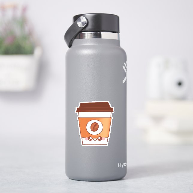 Kaffee Lover Paper Cup Einzigartig Aufkleber (HydroFlask)