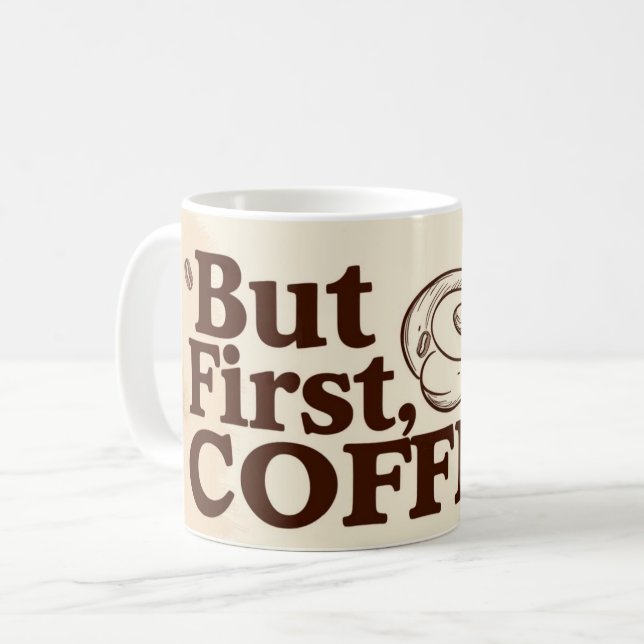 Kaffee Lover Poster Dampf-Wirbel Kaffeetasse (Vorderseite Links)