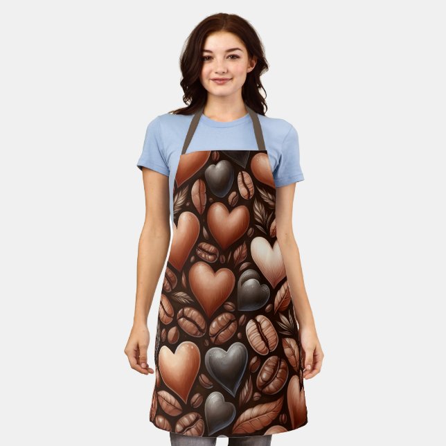 Kaffee Lover Schürze (Getragen)