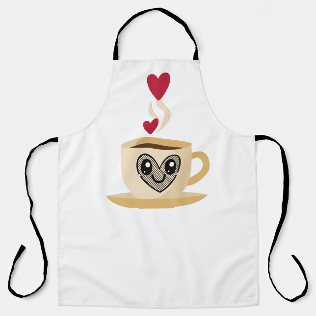 Kaffee Lover Schürze (Vorderseite)