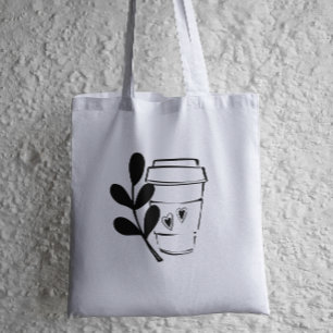Kaffee Lover Tinte Sketch Tragetasche
