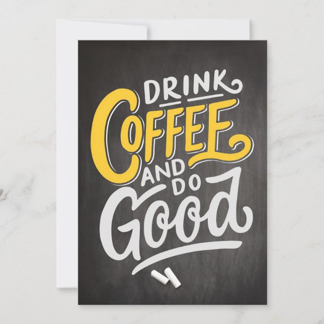 Kaffee Lover trinken Kaffee und gut machen Save The Date (Vorderseite)