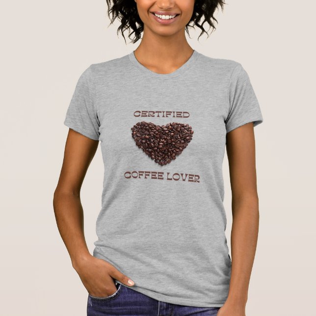 Kaffee Lover und Kaffee Lifeline T-Shirt (Vorderseite)
