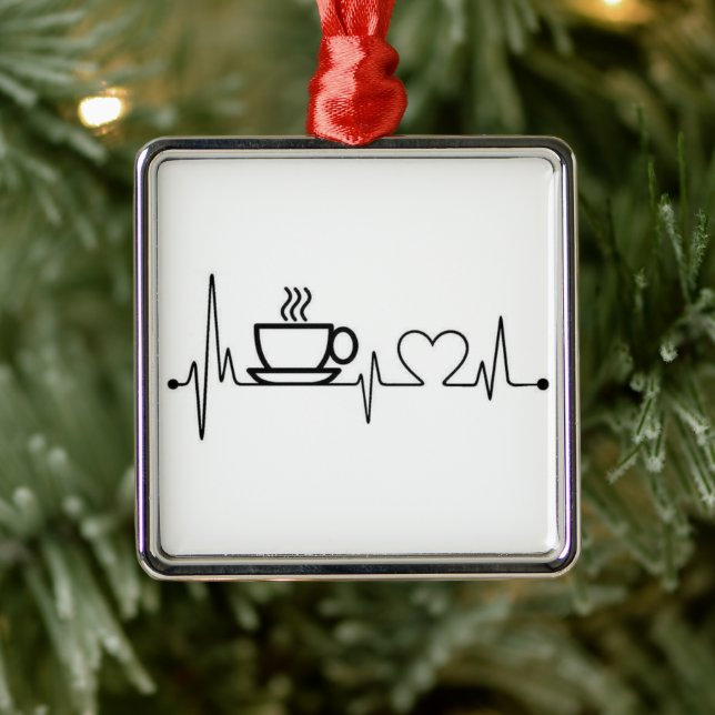 ***KAFFEE LOVER'S*** FUN JEDERZEIT VERANSTALTUNG ORNAMENT AUS METALL (Baum)