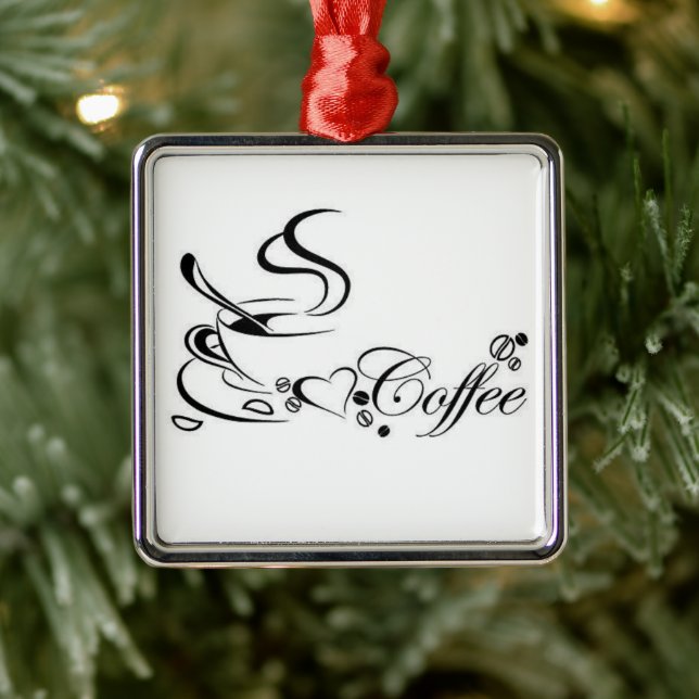 ***KAFFEE LOVER'S*** FUN JEDERZEIT VERANSTALTUNG ORNAMENT AUS METALL (Baum)