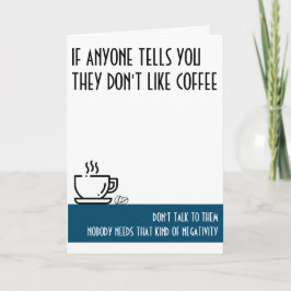 Kaffee Lover's Standard Aquamariner Geburtstag Karte