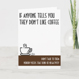 Kaffee Lover's Standard Brown Geburtstag Karte