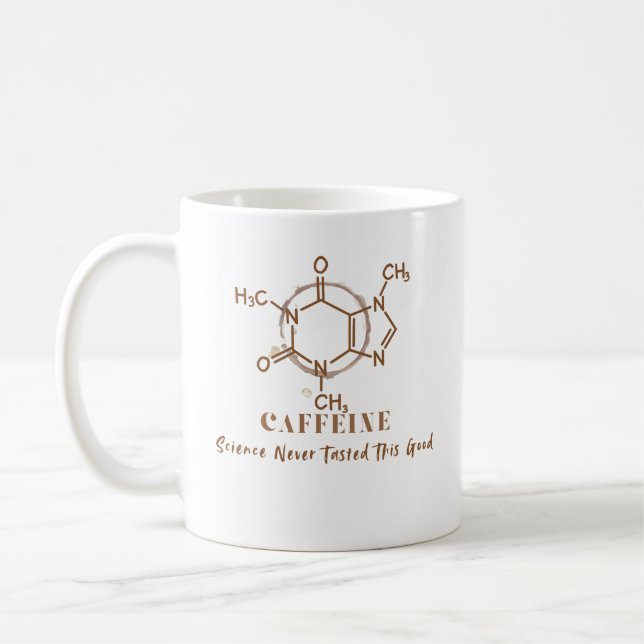 Kaffee Lustiges Kaffee Wissenschaft Design Kaffeetasse (Links)