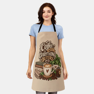Kaffee macht alles besser – Cozy Coffee Lover Schürze