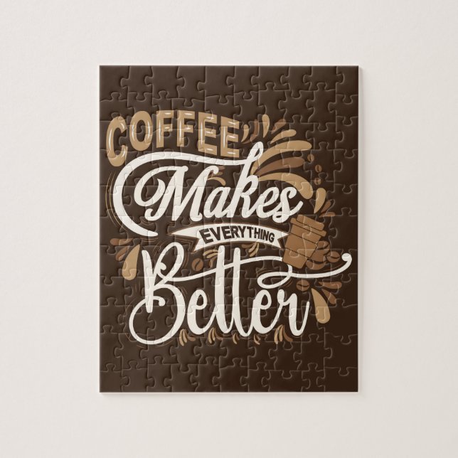 Kaffee macht alles besser puzzle (Vertikal)