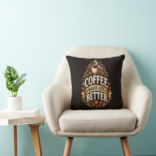 Kaffee Macht Das Leben Besser – Kaffee Liebhaber V Kissen
