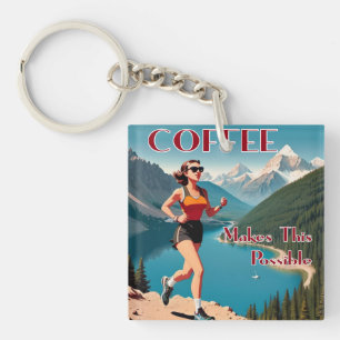Kaffee Macht Diesen Lauf Möglic Schlüsselanhänger