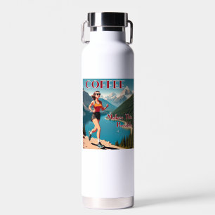 Kaffee Macht Diesen Lauf Möglic Trinkflasche