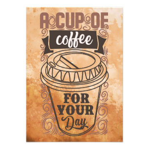 Kaffee macht eine Tasse Kaffee Fotodruck