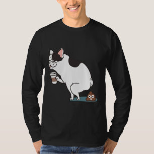 Kaffee macht französischen Bulldog Kack T-Shirt