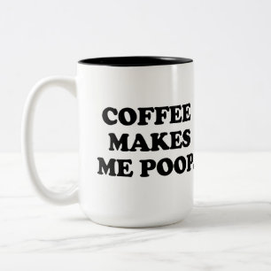 Kaffee macht mich Gekackt Zweifarbige Tasse