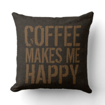 Kaffee macht mich glücklich im trendigen urbanen S