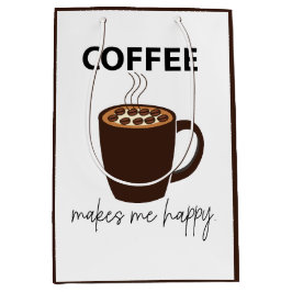 Kaffee macht mich glücklichen Kaffee Mittlere Geschenktüte