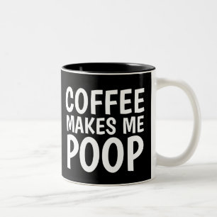 KAFFEE MACHT MICH KACKEND Funny Coffee Mugs Zweifarbige Tasse