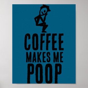 Kaffee macht mich Op Poster