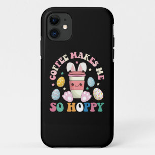 Kaffee macht mich so hoppeliges Häschen Kaninchen  Case-Mate iPhone Hülle