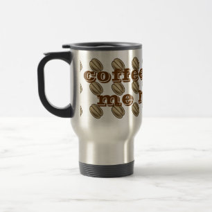 Kaffee macht mich überall glücklich drucken reisebecher
