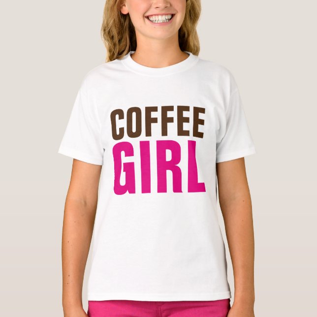 KAFFEE-MÄDCHEN-T - Shirt (Vorderseite)