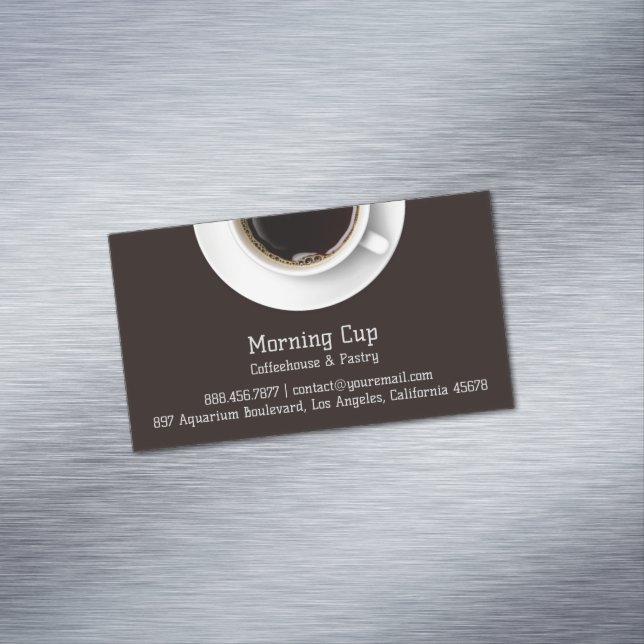 Kaffee Magnetische Visitenkarte (Beispiel)