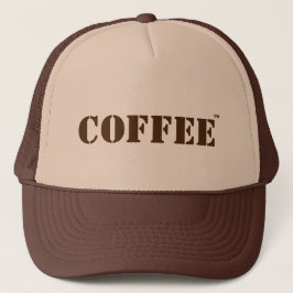 Kaffee-Marke Trucker Hat Truckerkappe