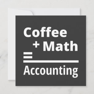 Kaffee + Mathematik = Rechnungslegung Einladung