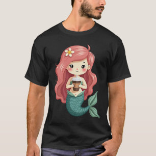 Kaffee Meerjungfrau T-Shirt