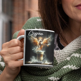 Kaffee... mein Angel am Morgen Jumbo-Tasse