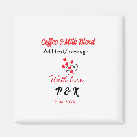 Kaffee & Milch Mischung Liebe Pärchen Kaffeehaus R