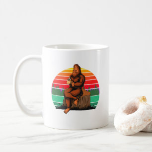 Kaffee mit Bigfoot Sasquatch Lustiges Geschenk Kaffeetasse