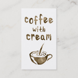 Kaffee mit Creme-Lochkartenkoffer Treuekarte