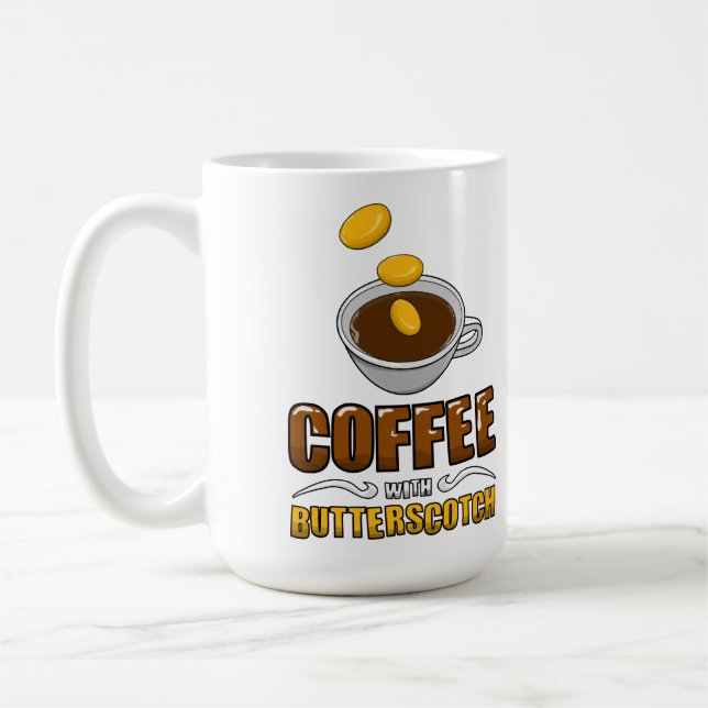 Kaffee mit der Buttertoffee-Tasse! Tasse (Links)
