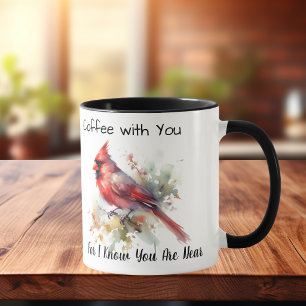 Kaffee mit dir, denn ich weiß, du bist in der Nähe Tasse