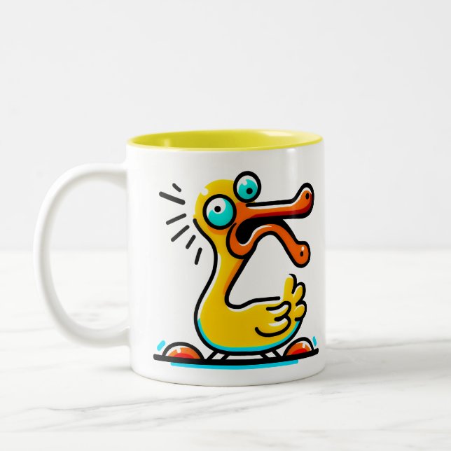 Kaffee mit Ente Zweifarbige Tasse (Links)