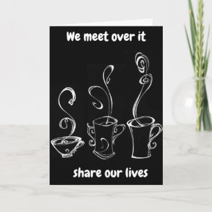 KAFFEE MIT IHNEN & **SISTER** AM GEBURTSTAG KARTE