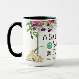 Kaffee mit Lächeln Tasse