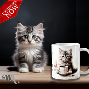 Kaffee mit meiner Katze Kaffeetasse
