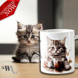 Kaffee mit meiner Katze Kaffeetasse
