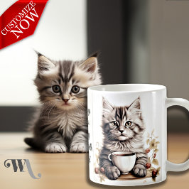 Kaffee mit meiner Katze Kaffeetasse