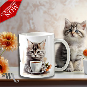 Kaffee mit meiner Katze Kaffeetasse