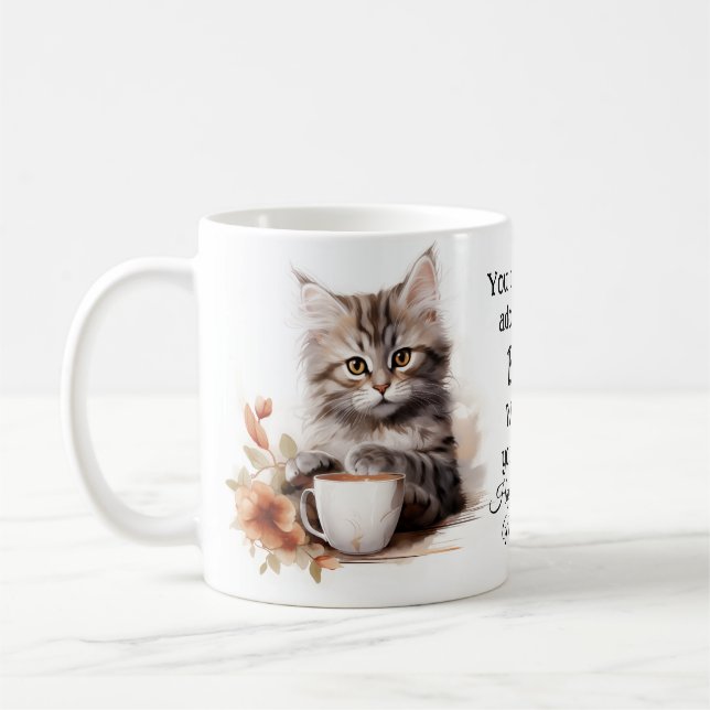 Kaffee mit meiner Katze  Kaffeetasse (Links)