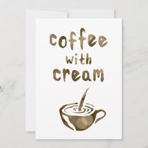Kaffee mit Sahne Einladung