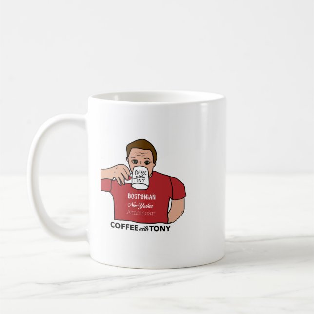 Kaffee mit Tony Coffee Cup Kaffeetasse (Links)