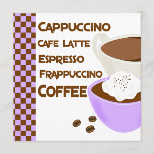 Kaffee-Mittagessen-Brautparty-Einladung Einladung