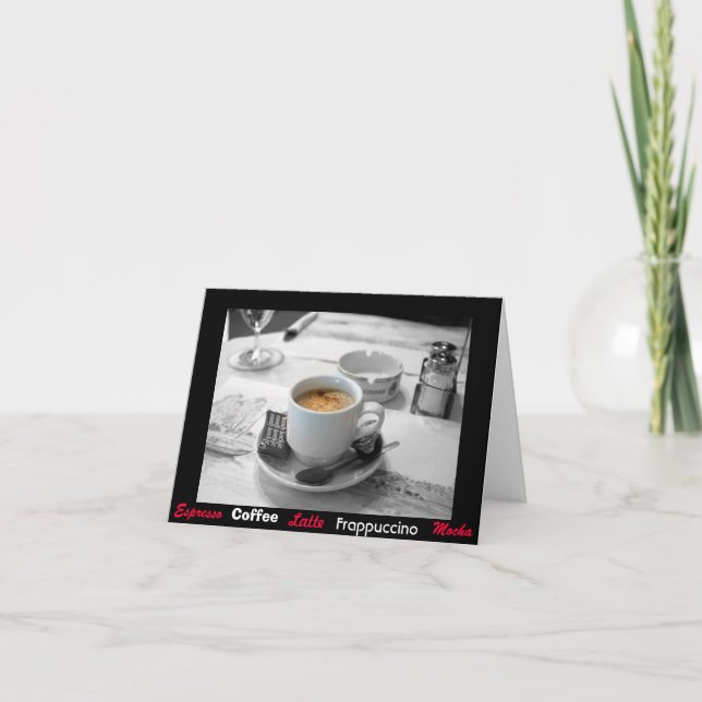 … Kaffee Mmm Karte (Vorderseite)